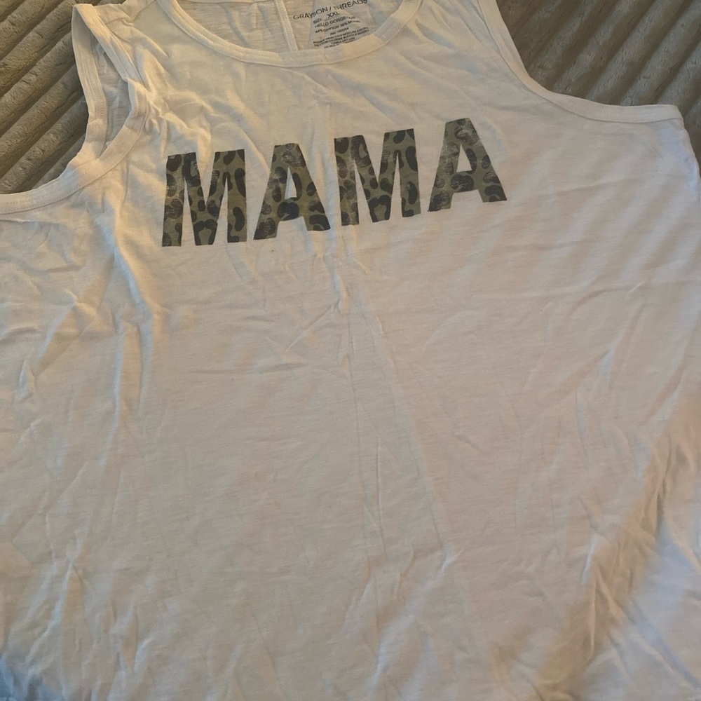 White Sleeveless Women’s Top with Leopard Print